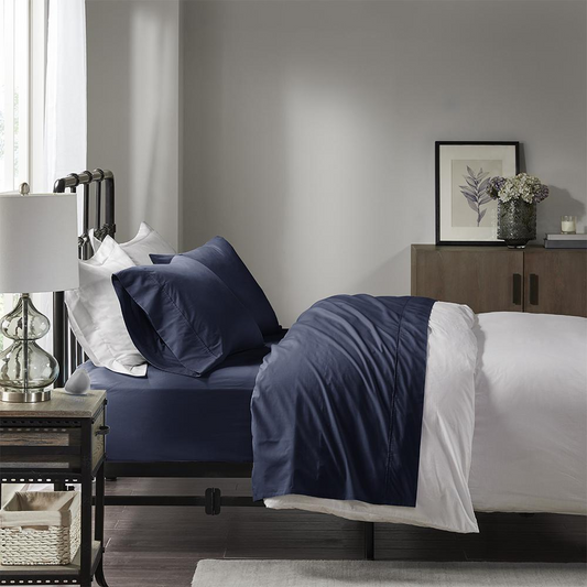 200 Thread Count Relaxed Cotton Percale Sheet Set