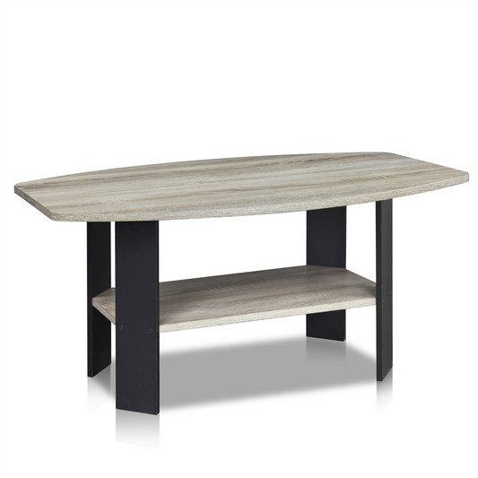 Simple Design Coffee Table, Oak Grey/Black