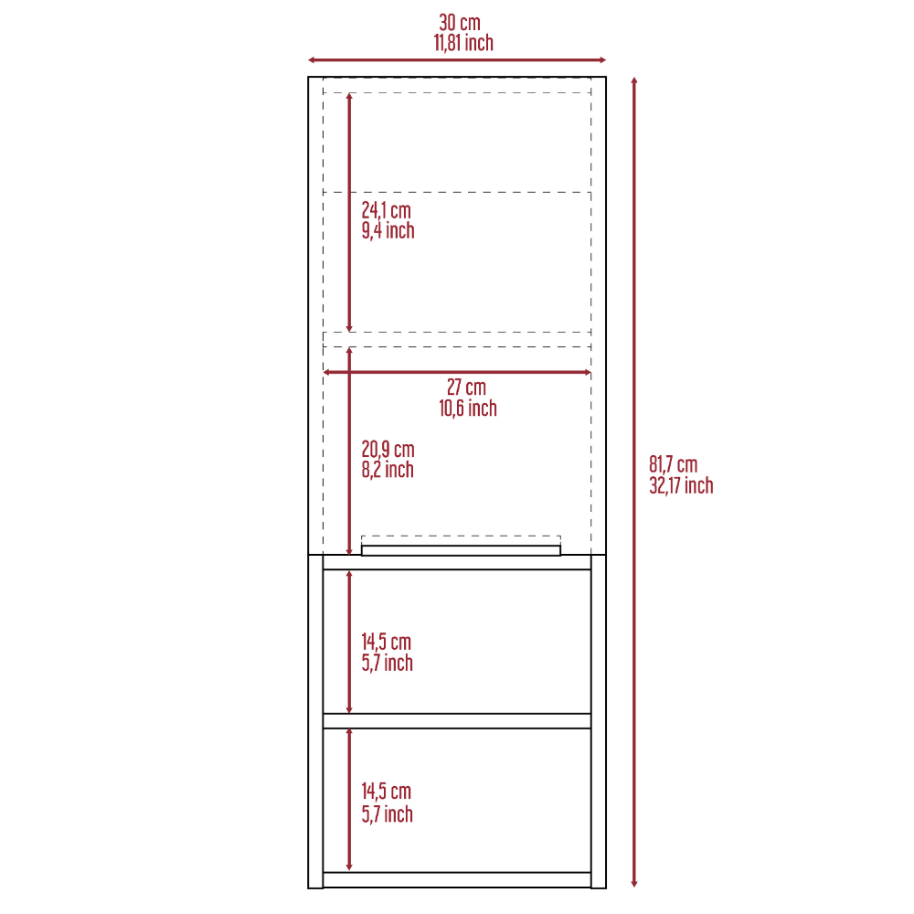 Medicine Cabinet  Hazelton,Bathroom, Smokey Oak Finish