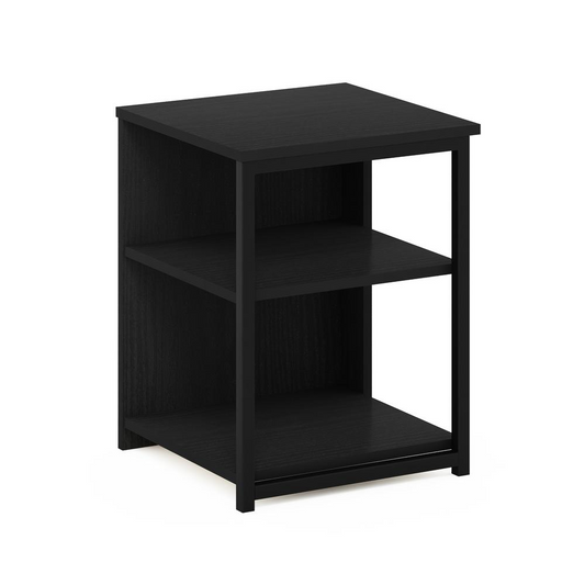 Modern Living End Table, Americano/Black