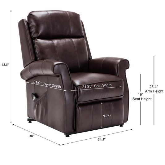 Lehman Brown Traditional Lift Chair