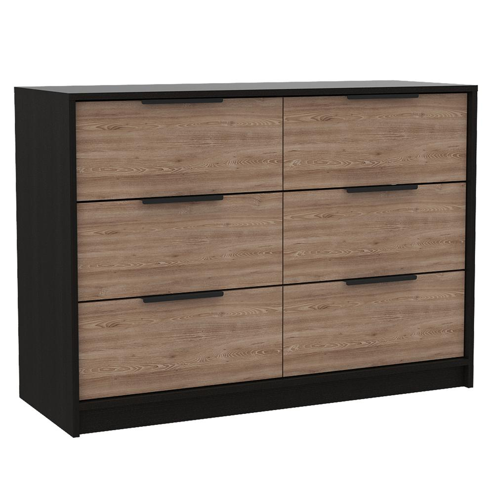 Egeo 4 Drawers Dresser Black Wengue-Pine