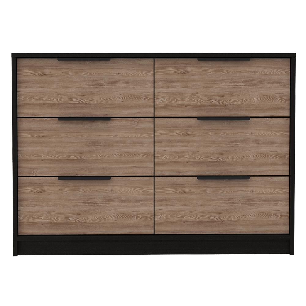 Egeo 4 Drawers Dresser Black Wengue-Pine