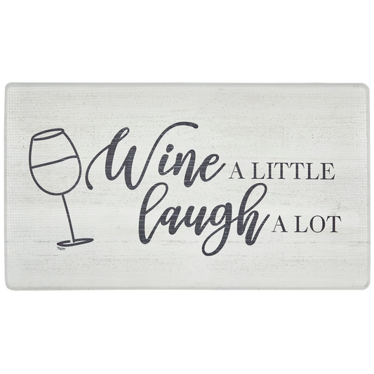 20"x36" Feel at Ease Anti-Fatigue Kitchen Mat (Wine A Little)