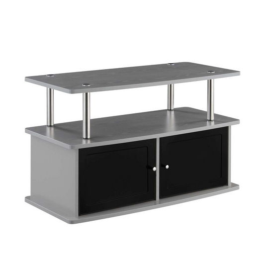 TV Stand with 2 Storage Cabinets and Shelf, R5-262