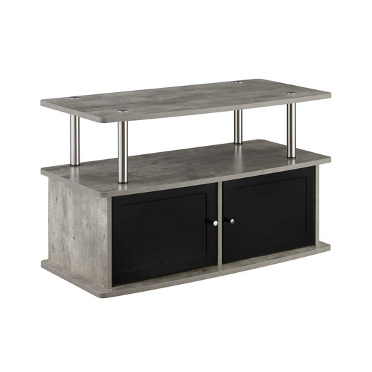 TV Stand with 2 Storage Cabinets and Shelf, R5-261