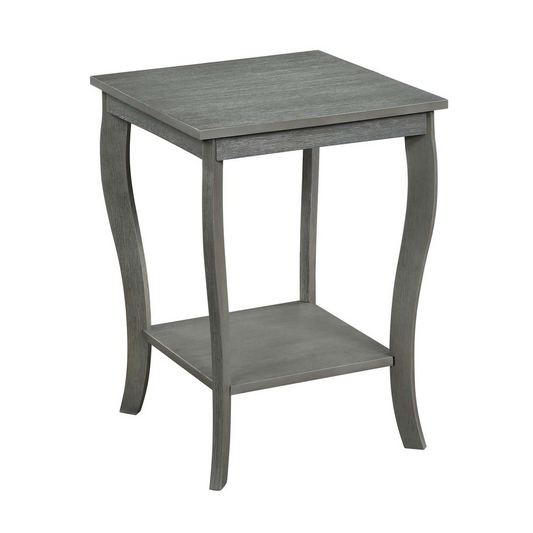 American Heritage Square End Table, Wirebrush Dark Gray