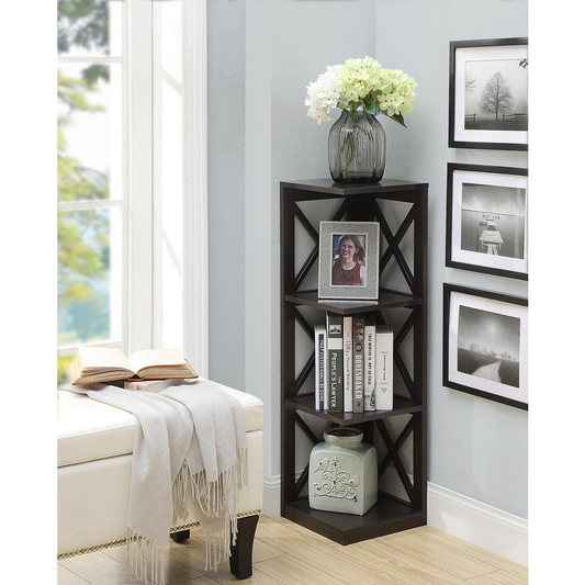 Oxford 3 Tier Corner Bookcase