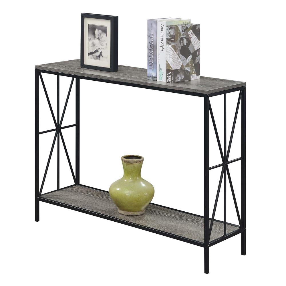 Tucson Starburst Console Table with Shelf