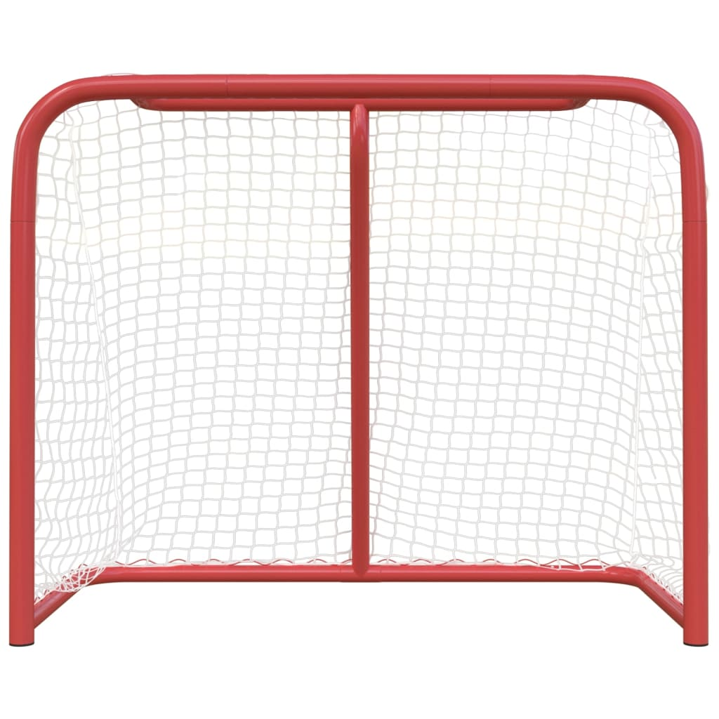 vidaXL Hockey Goal Red and White 72"x28"x48" Polyester