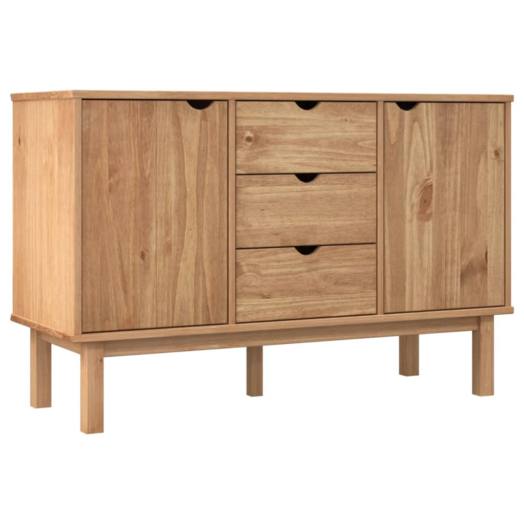 vidaXL Sideboard OTTA 44.7"x16.9"x28.7" Solid Wood Pine