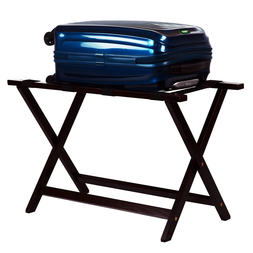 Heavy Duty 30" Extra Wide Luggage Rack-Espresso