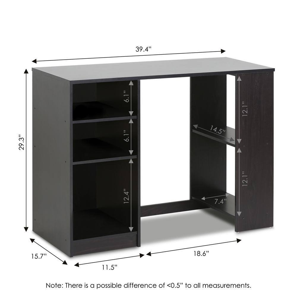 Modern Computer Study Desk, Espresso