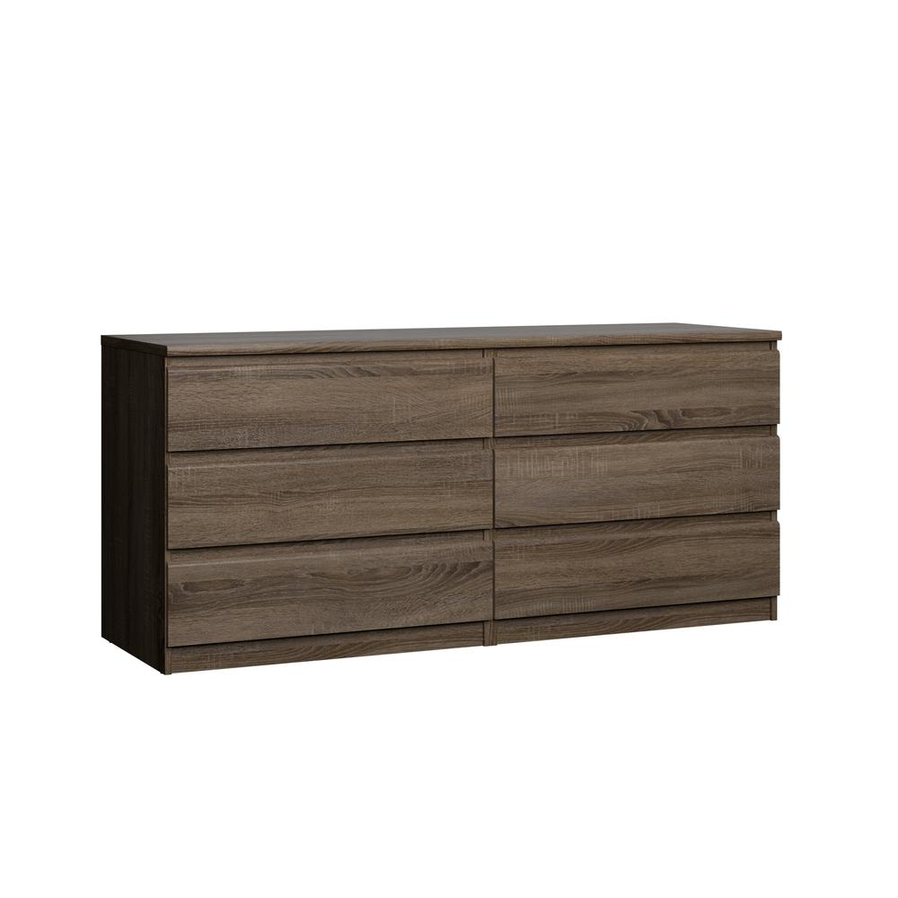 Scottsdale 6 Drawer Double Dresser, Truffle