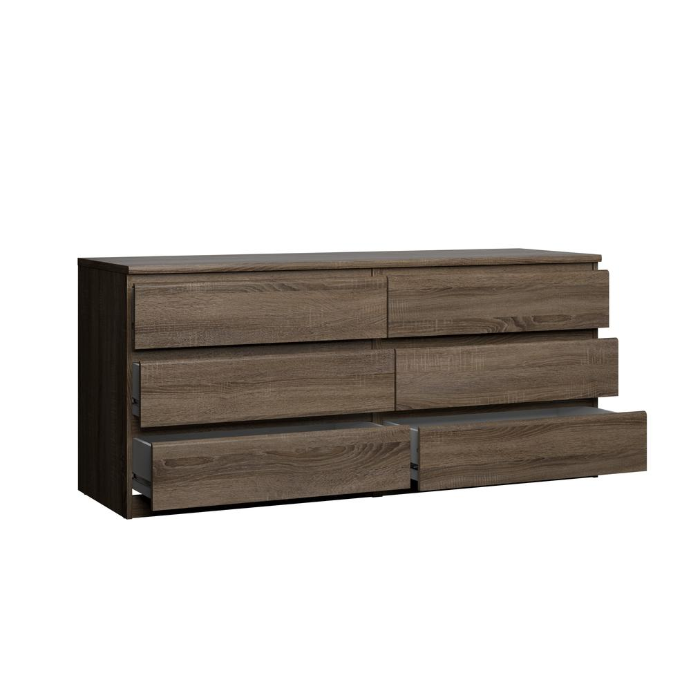 Scottsdale 6 Drawer Double Dresser, Truffle