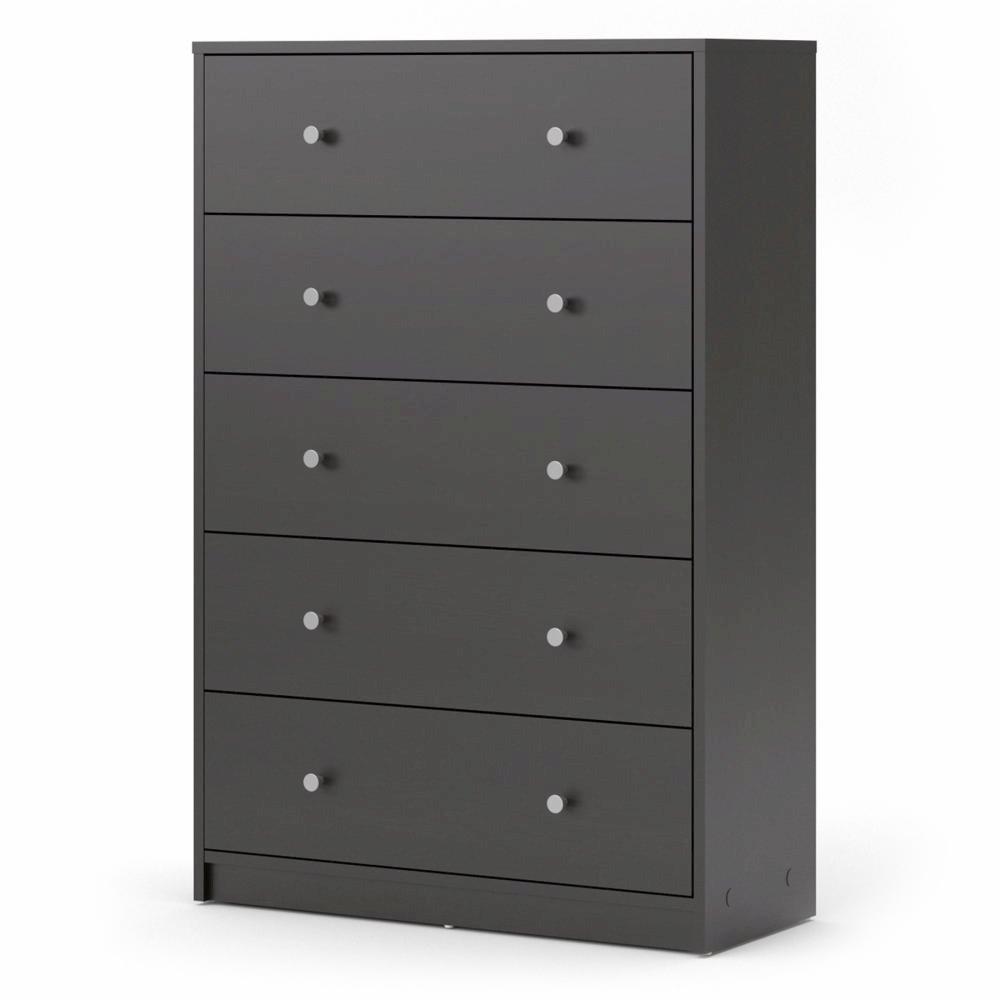 Portland 5 Drawer Chest, Coffee