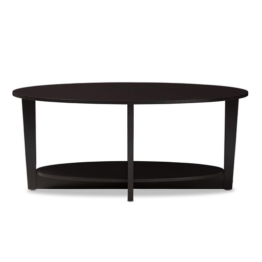 Baxton Studio Jacintha Modern and Contemporary Wenge Brown Finished Coffee Table