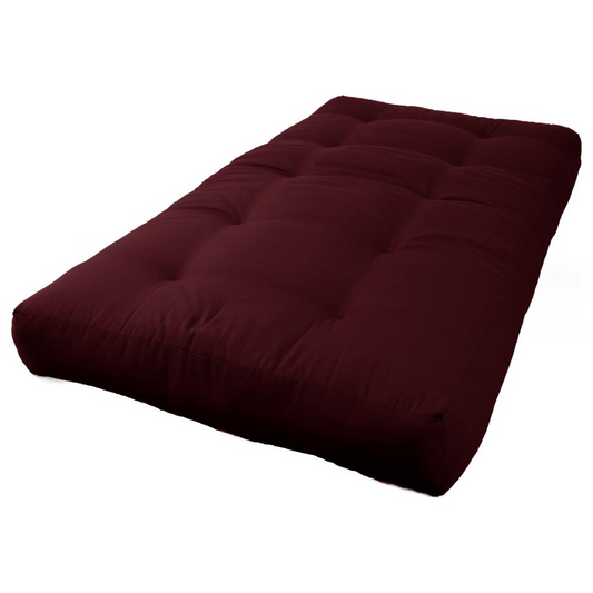 Blazing Needles Renewal 7-inch Twill Twin-size Futon Mattress - Burgundy