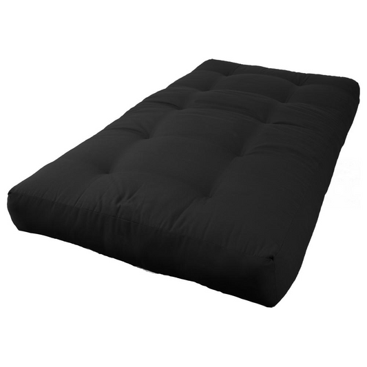 Blazing Needles Renewal 7-inch Twill Twin-size Futon Mattress - Black