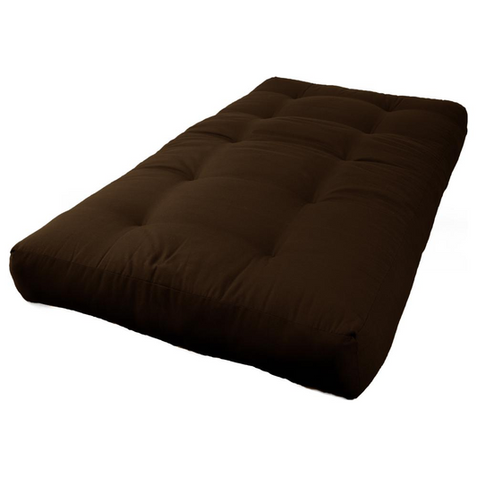 Blazing Needles Renewal 7-inch Twill Twin-size Futon Mattress - Chocolate