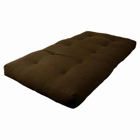 Blazing Needles Renewal 6-inch Twill Twin-size Futon Mattress - Chocolate