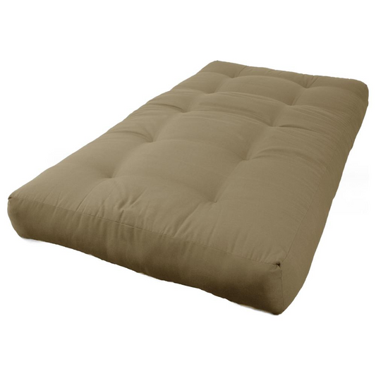 Blazing Needles Renewal 7-inch Twill Twin-size Futon Mattress - Toffee