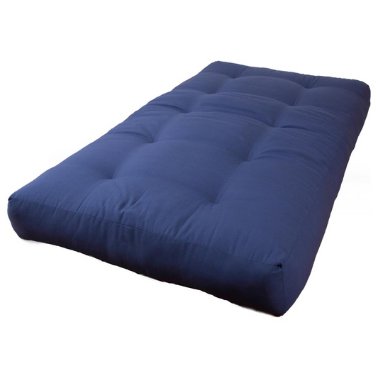 Blazing Needles Renewal 7-inch Twill Twin-size Futon Mattress - Navy