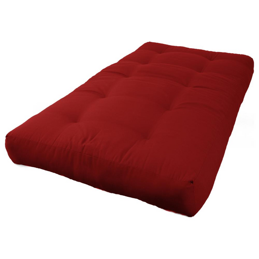 Blazing Needles Renewal 7-inch Twill Twin-size Futon Mattress - Ruby Red