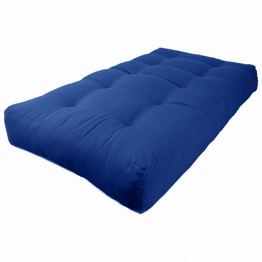 Blazing Needles Renewal 10-inch Twill Twin-size Futon Mattress - Royal Blue