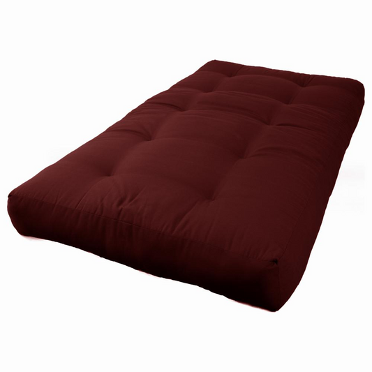 Blazing Needles Renewal 8-inch Twill Twin-size Futon Mattress - Burgundy