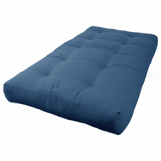 Blazing Needles Renewal 8-inch Twill Twin-size Futon Mattress - Indigo