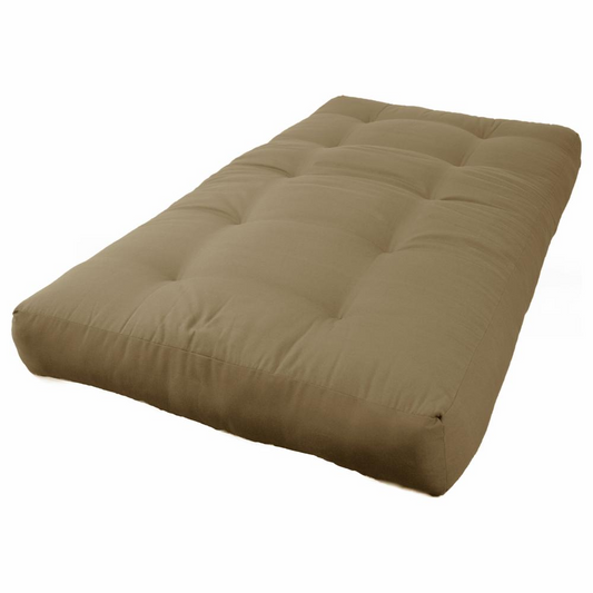 Blazing Needles Renewal 8-inch Twill Twin-size Futon Mattress - Toffee