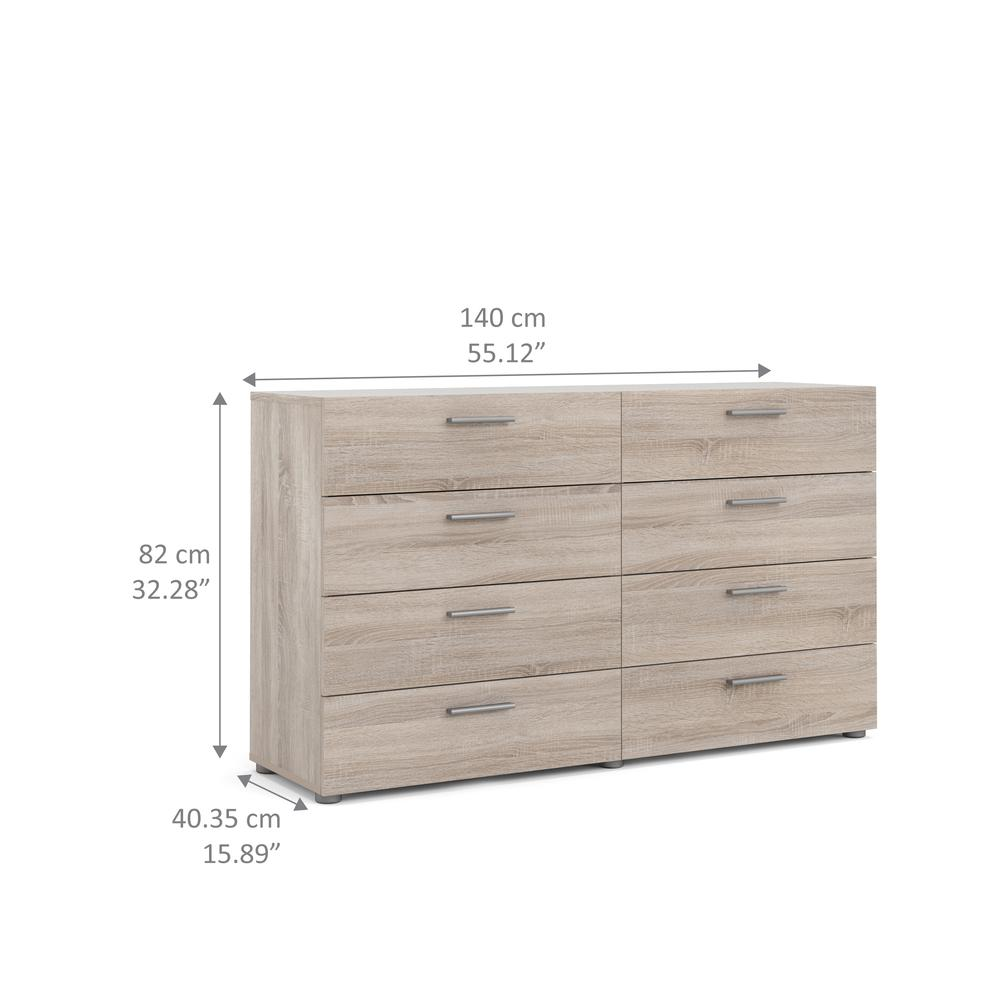 Austin 8 Drawer Double Dresser, Truffle