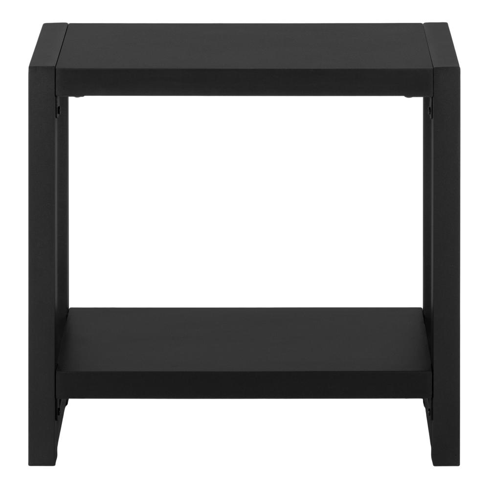 Accent Table - 22"H, Black In Black Metal