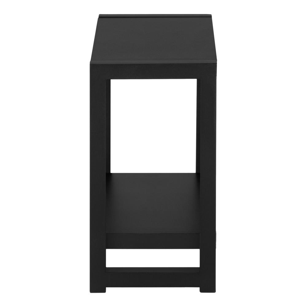 Accent Table - 22"H, Black In Black Metal