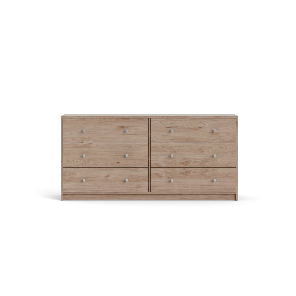 Portland 6 Drawer Double Dresser, Jackson Hickory