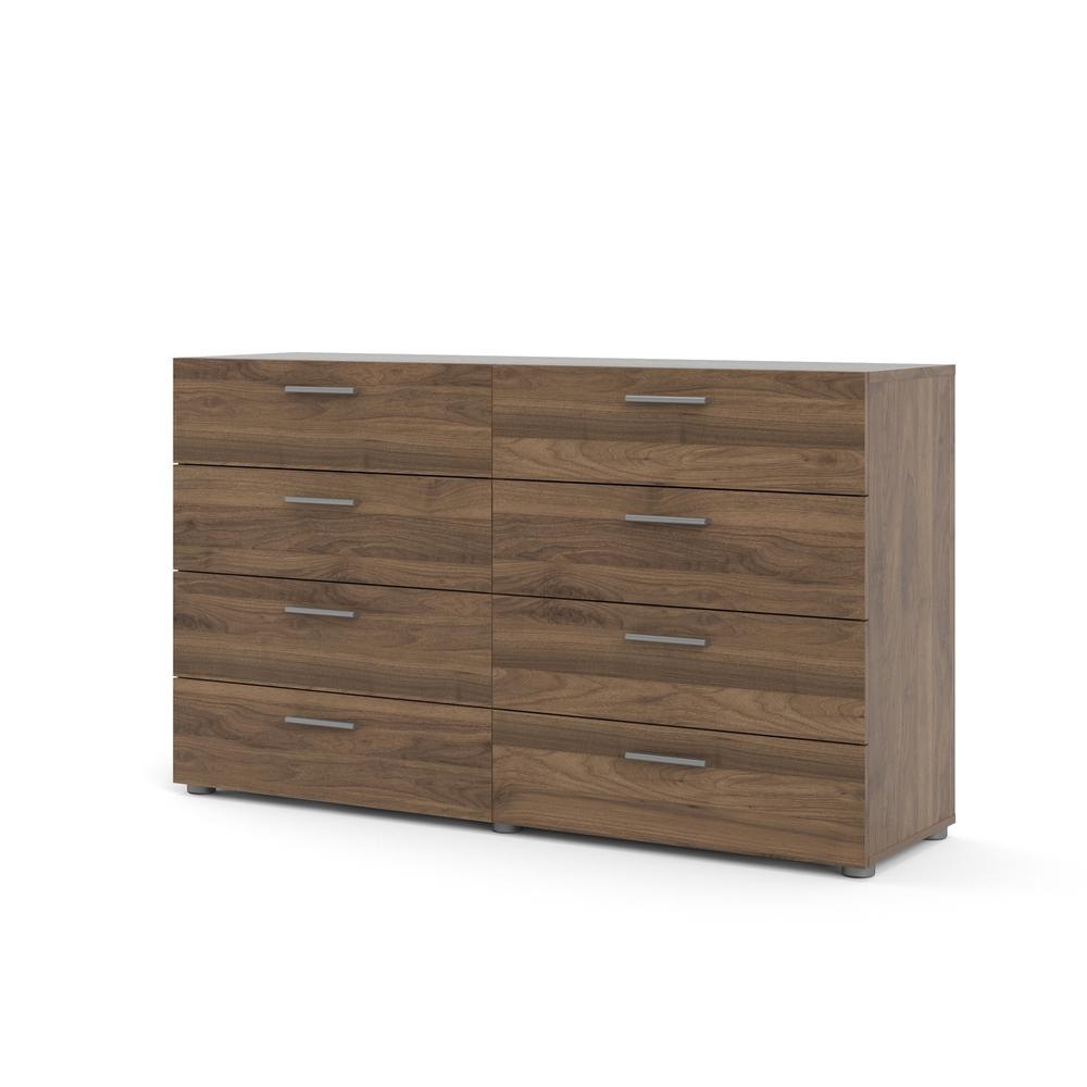 Austin 8 Drawer Double Dresser, Walnut