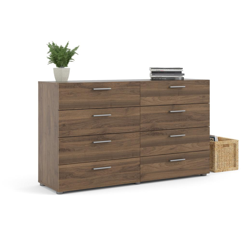 Austin 8 Drawer Double Dresser, Walnut