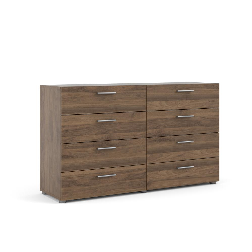 Austin 8 Drawer Double Dresser, Walnut