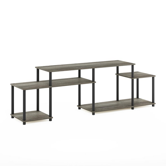 TV Stand for TV up to 55 Inch, French Oak Grey/Black