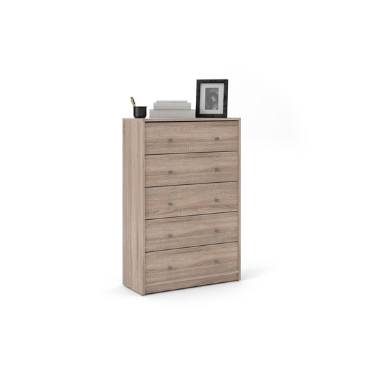 Portland 5 Drawer Chest, Truffle