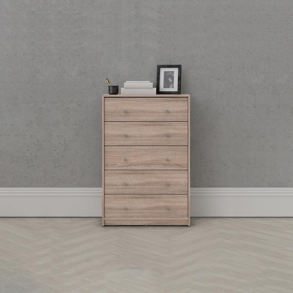 Portland 5 Drawer Chest, Truffle