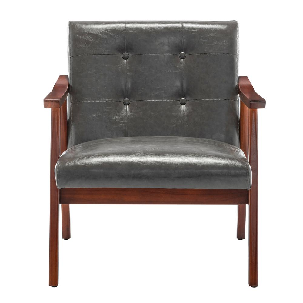 Take a Seat Natalie Accent Chair. Dark Gray