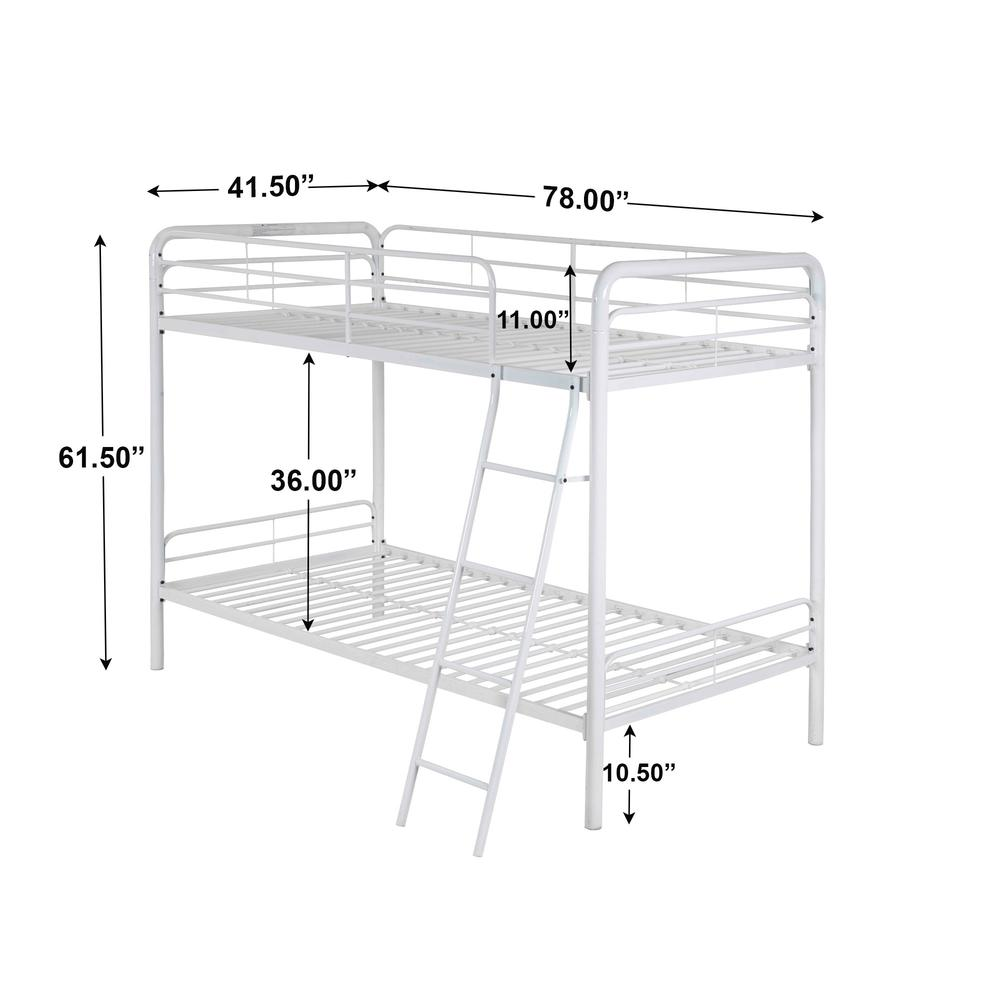 Twin over Twin Metal Bunk Bed