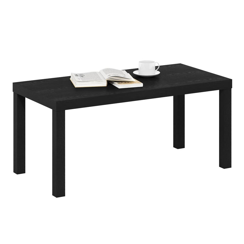 Furinno Classic Simple Coffee Table for Living Room, Black