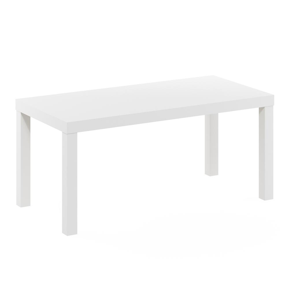 Furinno Classic Simple Coffee Table for Living Room, White