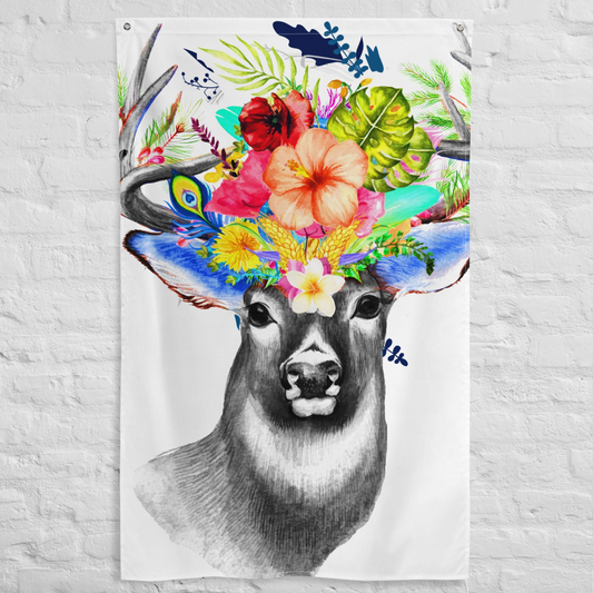 Animal Stag Flag