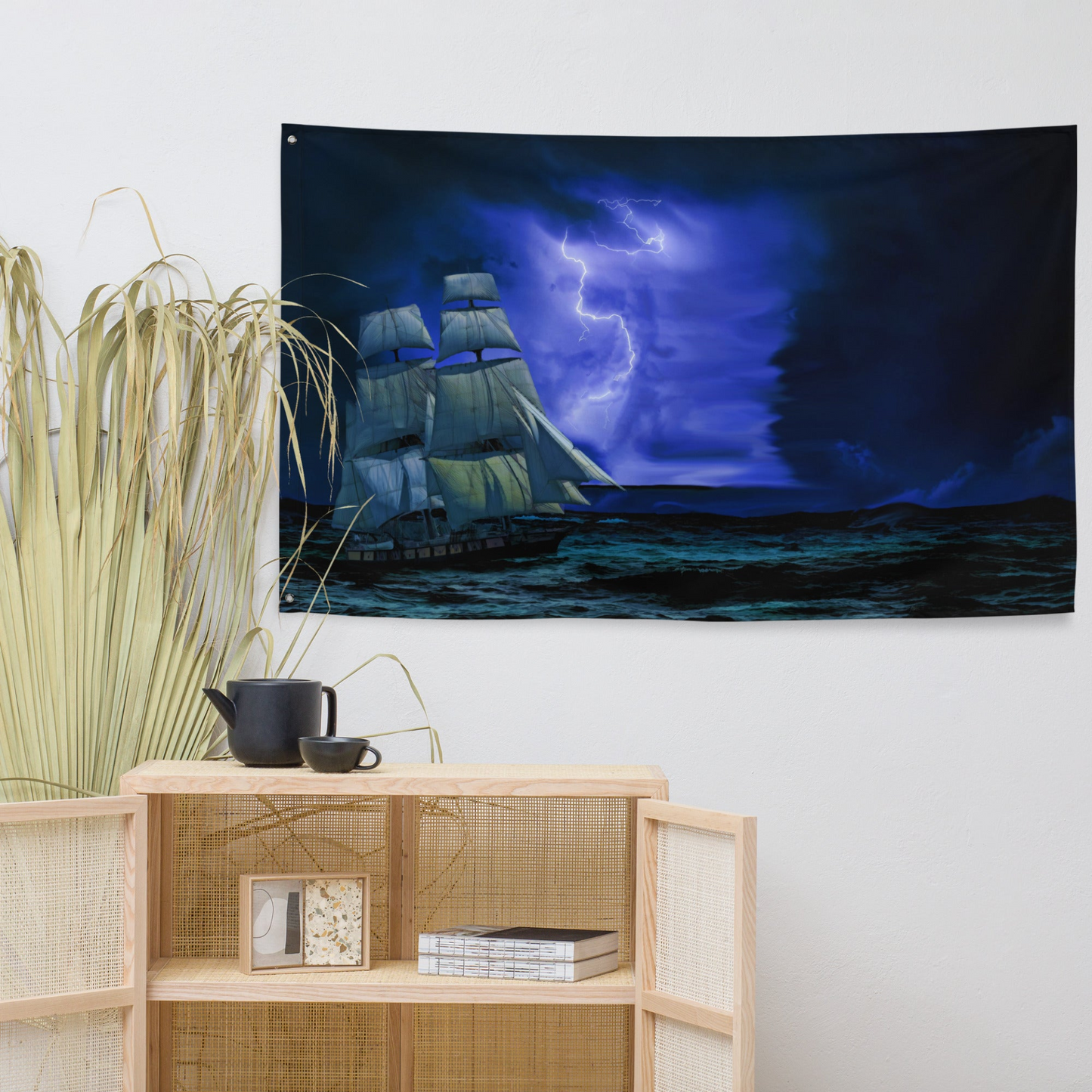 Sailing Ship Lightning Flag