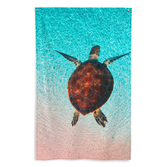 Sea Turtle Wall Art Painting Flag Tapestry