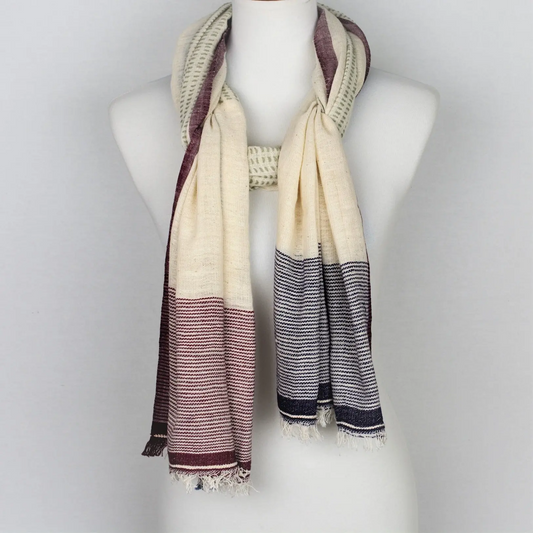 Multi Pattern Handloomed Scarf